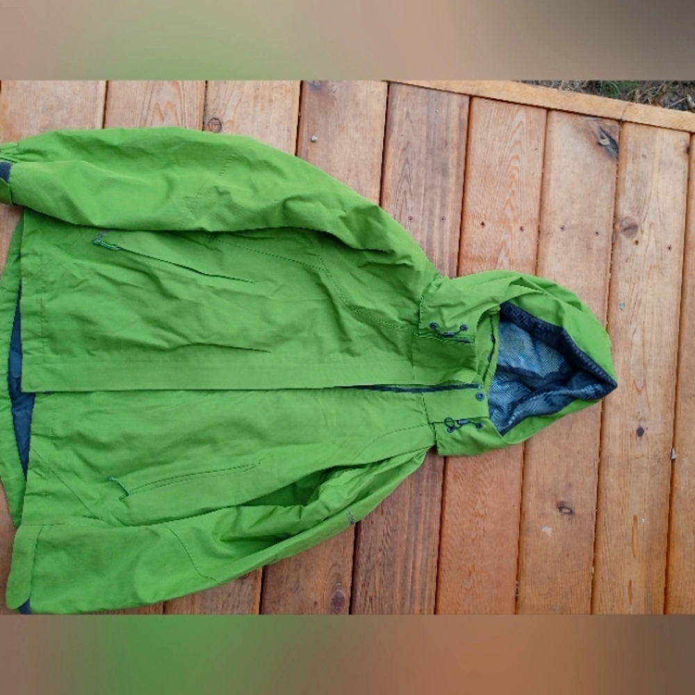 Columbia Green rain jacket xs